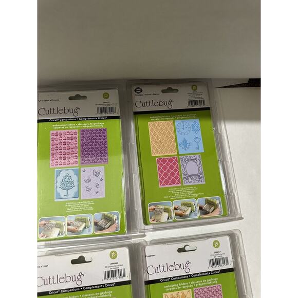 Cuttlebug Embossing Folder Lot Of 4 (2 Packs) G Hoot Princess Preserves Timeless - Picture 6 of 7